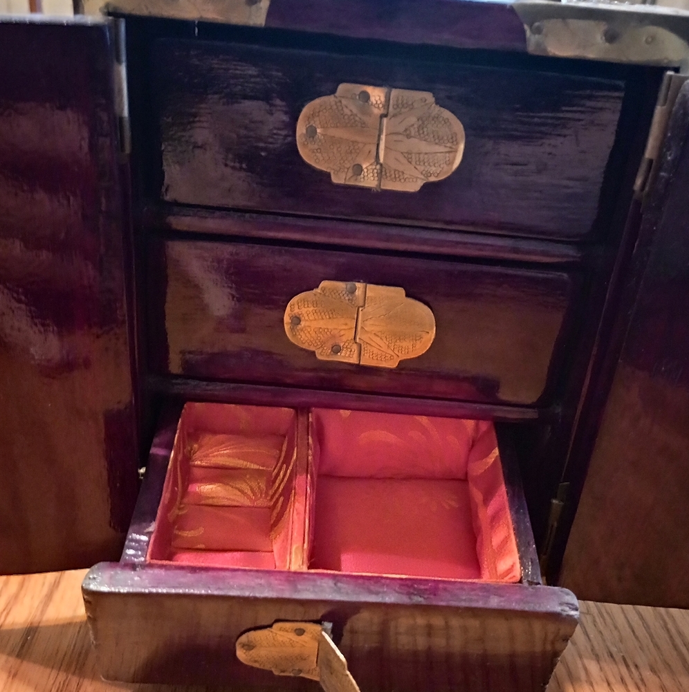 Antique 1700s authentic jade jewelery box - Picture 5 of 16